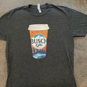 Busch latte t shirt, size medium!